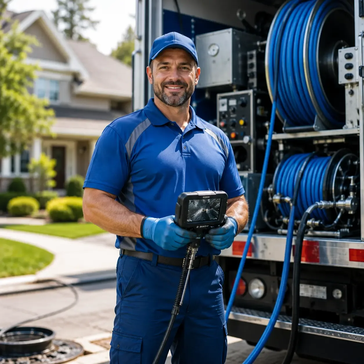 Local outdoor drain cleaning specialists in Gladstone, MI